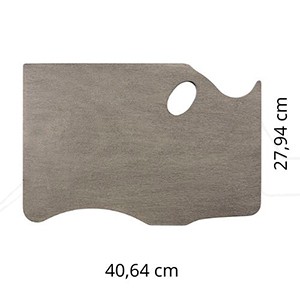 NEW WAVE HIGHLAND ARTIST PALETTE NEUTRAL GREY STAIN WOOD - FOR RIGHTY