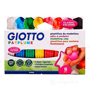 GIOTTO PATPLUME MODELLING CLAY 8 COLOURS - OUTLET
