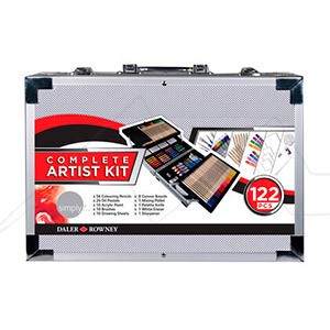DALER ROWNEY SIMPLY COMPLETE ARTIST KIT 122 PIECES
