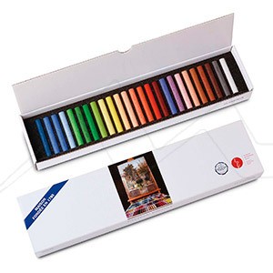 GIRAULT CARDBOARD BOX WITH 25 PASTELS MIXED SELECTION