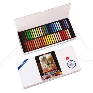 GIRAULT CARDBOARD BOX WITH 50 PASTELS PATRICE BOURDIN SELECTION - COULEURS DU BERRY
