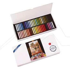 GIRAULT CARDBOARD BOX WITH 50 PASTELS MICHEL BRETÓN SELECTION