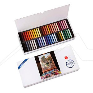 GIRAULT CARDBOARD BOX WITH 50 PASTELS CLAUDE TEXIER SELECTION