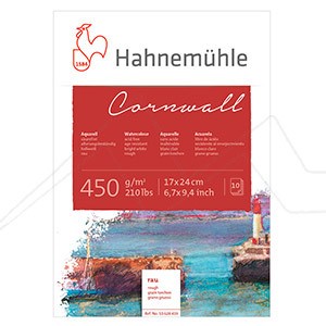 HAHNEMÜHLE CORNWALL WATERCOLOUR PAPER PAD 450 G