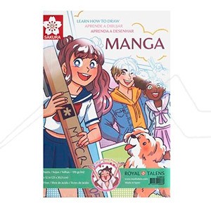 BOOK - SAKURA LEARN HOW TO DRAW MANGA (INSTRUCTIONS IN ENGLISH SPANISH AND PORTUGUESE)
