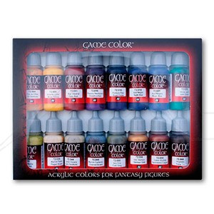 VALLEJO GAME COLOR SET OF 16 ADVANCED COLOURS 72298