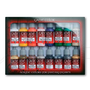 VALLEJO GAME COLOR SET OF 16 BASIC COLOURS 72299