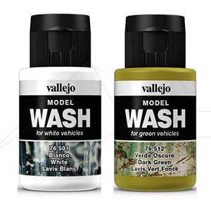 VALLEJO MODEL WASH ACRYLIC COLOURS FOR MODELS & MINIATURES