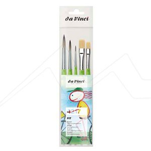 DA VINCI SET OF 5 FIT SYNTHETICS & SYNTHETIC BRISTLE BRUSHES SERIES 4217