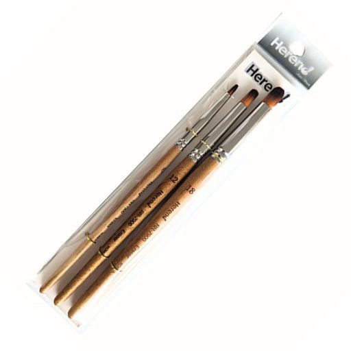 Golden Maple Artists Round Liner Paint Brushes Set of 6 Size 1 - 6