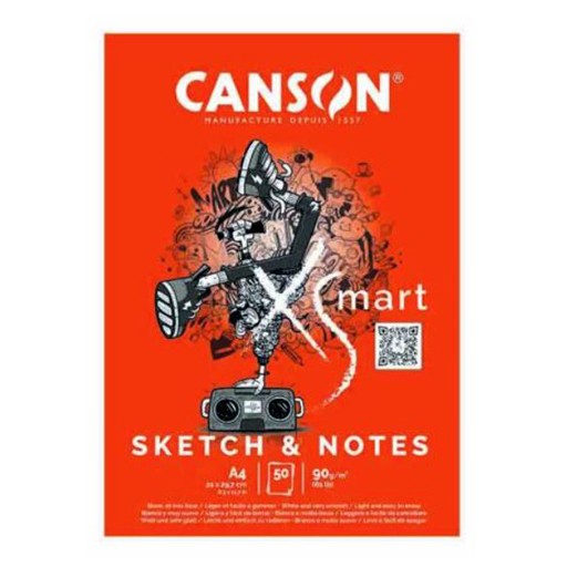 Canson Artist Series Sketch Book Paper Pad, For Pencil And Charcoal, Acid  Free, Hardbound, 65 Pound, 8.5 X 11 Inch, 108 Sheets -- 8.5