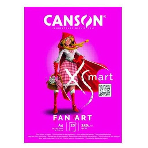CANSON XSMART FAN ART BLOCK 250 G