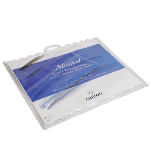 CANSON MONTVAL WATERCOLOUR PAPER 300 G PACK WITH HANDLE