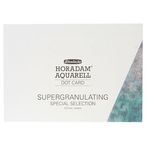 SCHMINCKE HORADAM WATERCOLOUR DOT CARD 24 SUPERGRANULATING COLOURS - SPECIAL SELECTION