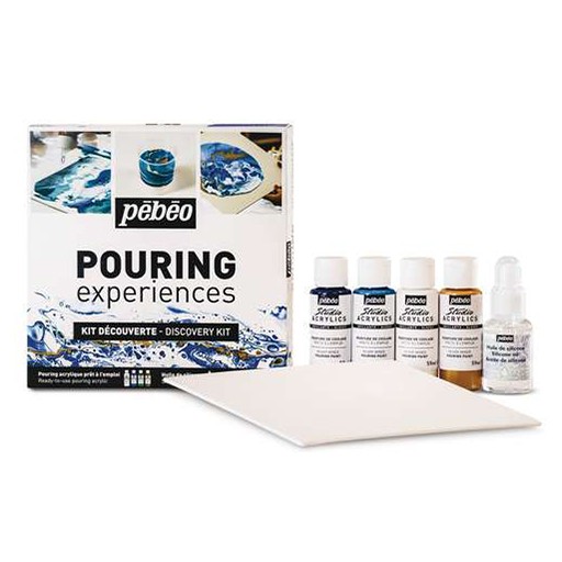 PEBEO DISCOVERY KIT POURING 4 X 59 ML + SILICONE 50 ML