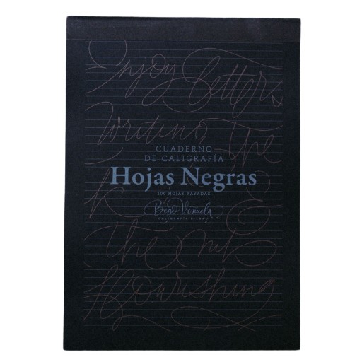 BEGO VIÑUELA CALLIGRAPHY NOTEBOOK BLACK PAPER 100 SHEETS LINED