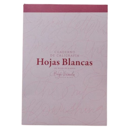 BEGO VIÑUELA CALLIGRAPHY NOTEBOOK WHITE PAPER 100 SHEETS