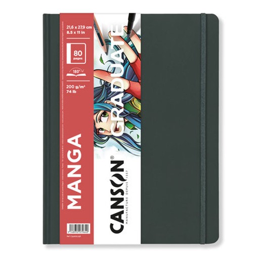 CANSON GRADUATE SLEEVE NOTEBOOK 200 G