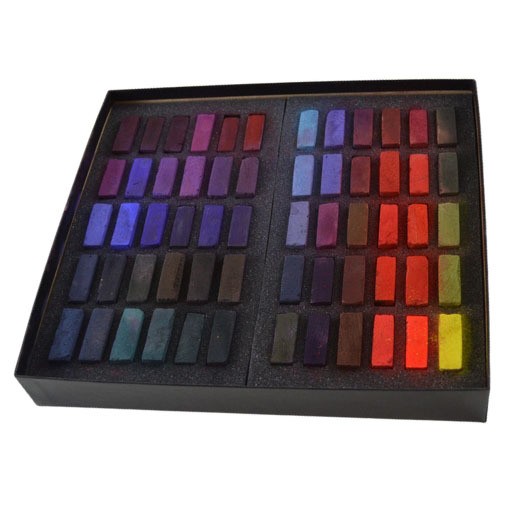 TERRY LUDWIG CARDBOARD BOX OF 60 SOFT PASTELS INTENSE DARKS SELECTION