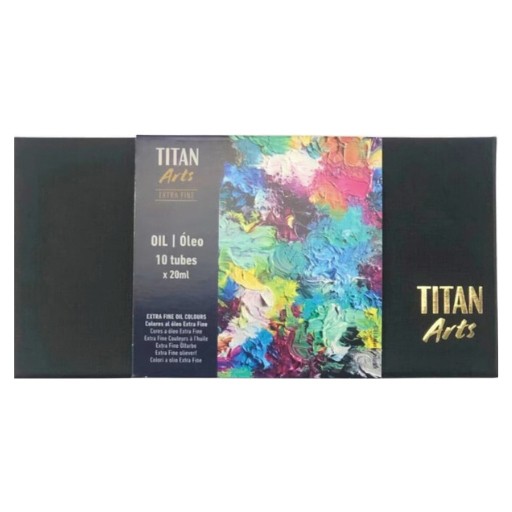 TITAN ARTS EXTRA FINE ÖLFARBEN BASIC SET 10 X 20 ML