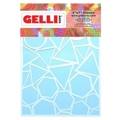 GELLI ARTS GEO STENCIL - GEOMETRICAL MOTIFS