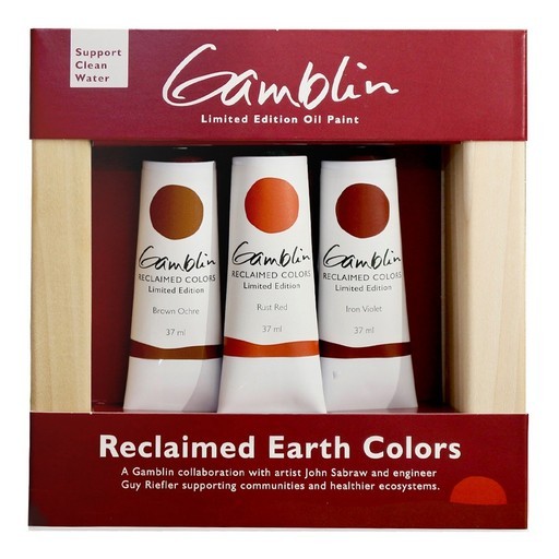 GAMBLIN RECLAIMED EARTH COLOURS SET OF 3 X 37 ML OIL COLOURS - LIMITED EDITION