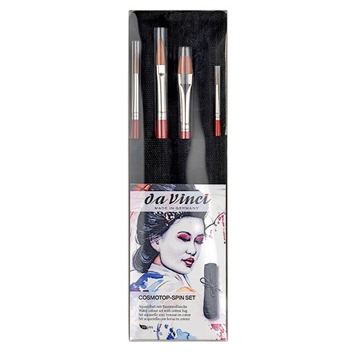 DA VINCI COSMOTOP SPIN SET - BRUSHES FOR WATERCOLOUR AND RETOUCHING SERIES 4064