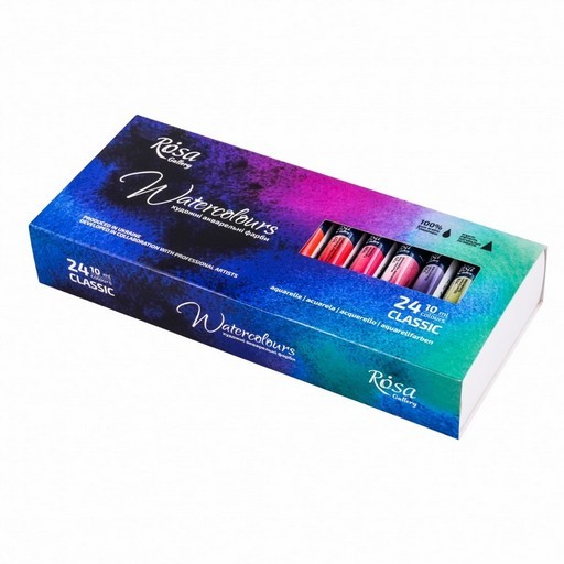 ROSA GALLERY CLASSIC WATERCOLOUR SET OF 24 X 10 ML TUBES