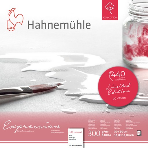 HAHNEMÜHLE EXPRESSION WATERCOLOUR PAD 300 G 100% COTTON - LIMITED EDITION