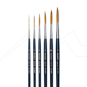 ISABEY PURE KOLINSKY SABLE, LONG HANDLE BRUSHES FOR HIGHLY DETAILED, FINER WORK