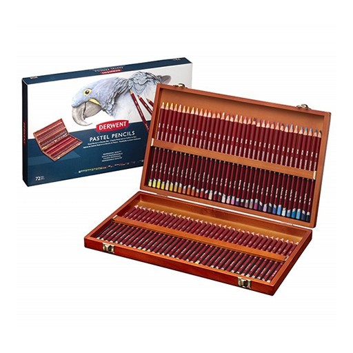 DERWENT PASTEL PENCILS SCATOLA LEGNO 72 MATITE PASTELLO