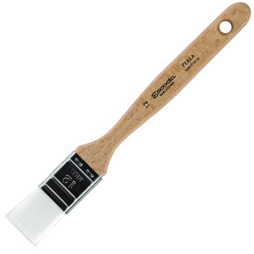 ESCODA PERLA PENNELLESSA FIBRA TORAY BIANCA PUNTA CORTA SERIE 2345