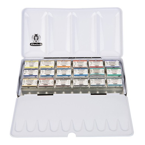 SCHMINCKE HORADAM CESC FARRÉ SPECIAL EDITION CF18 - AQUARELLKASTEN SET 18 NÄPFCHEN
