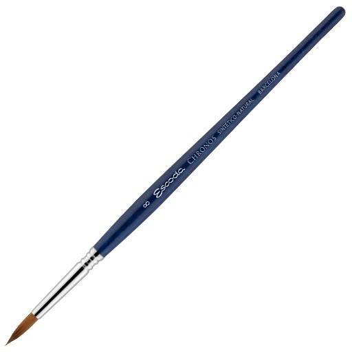 ESCODA CHRONOS PENNELLO TONDO FIBRA SINTETICA TORAY-R MANICO CORTO SERIE 1351