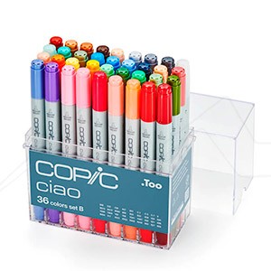 COPIC CIAO MARKERS SET OF 36 - SET B