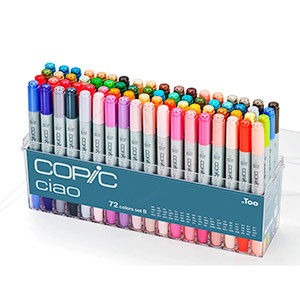 COPIC CIAO MARKERS SET OF 72 - SET B