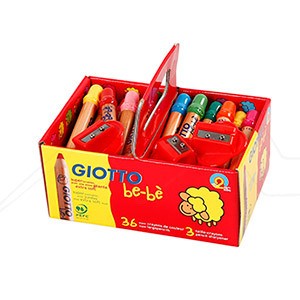 GIOTTO BE-BE LARGE PENCILS SCHOOL PACK OF 36 PENCILS + 3 SHARPENERS