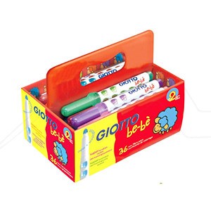GIOTTO BE-BE SUPER LARGE FELT-TIP PENS SCHOOL PACK OF 36