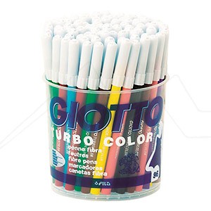GIOTTO TURBOCOLOR PACK 96 ASSORTED PENS