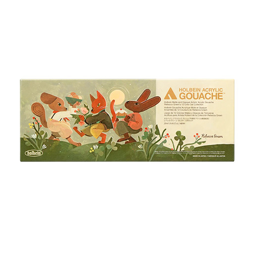 HOLBEIN ACRYLIC GOUACHE SET REBECCA GREEN 12 TUBETTI 20 ML