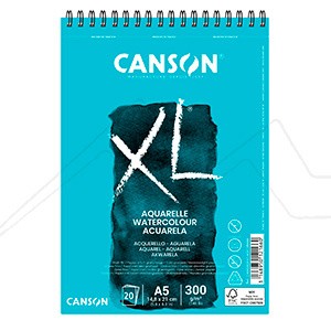 CANSON XL AQUARELLE SPIRALBLOCK MIKROPERFORIERT 300 G