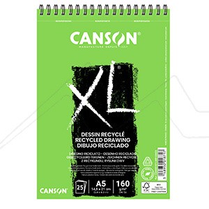 CANSON XL RECYCLED DRAWING SPIRAL PAD 160 G