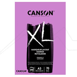 CANSON XL MARKER BLOCK GELEIMT100 BLATT 70 G
