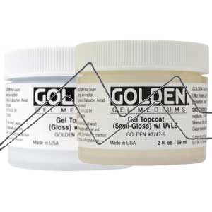 GOLDEN GEL TOPCOAT WITH ULTRA VIOLET LIGHT FILTERS AND STABILIZERS (UVLS)