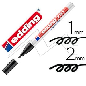 EDDING 751 OPAQUE INK PERMANENT PAINT MARKER WITH FINE ROUND NIB