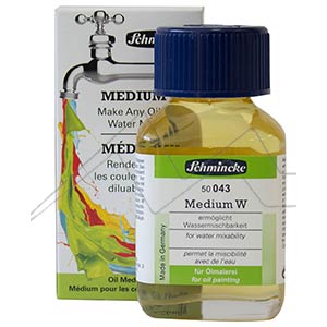 SCHMINCKE MEDIUM W FOR WATER MIXABILITY FOR OIL PAINT