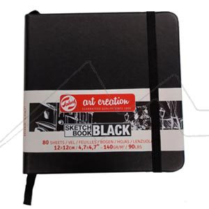 ART CREATION BLACK SKETCH BOOK - BLACK PAPER