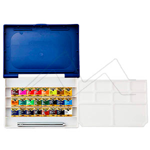 HOLBEIN ARTISTS WATERCOLOR PALM BOX PLUS TRAVEL SET