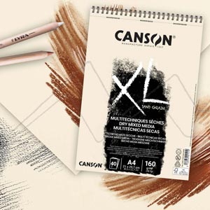 CANSON XL SAND GRAIN DRY MIXED MEDIA PAD 160 G