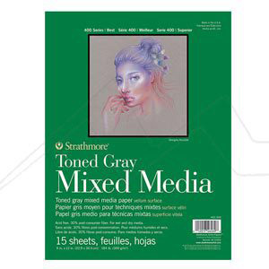 STRATHMORE RECYCLED TONED MIXED MEDIA PAD 300 G SERIES 400
